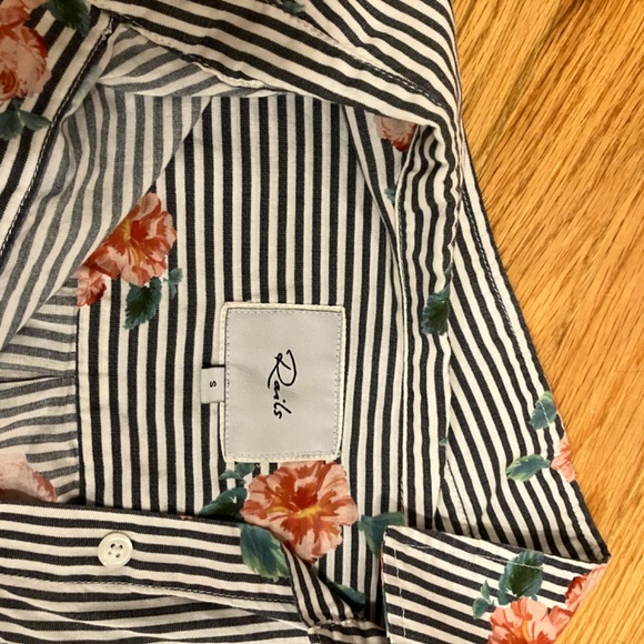 Rails Striped Floral Shirt - Picture 2 of 4